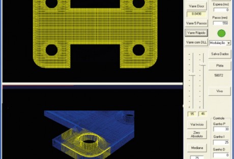Digitalização e medição óptica tridimensional de peças de precisão e geometrias complexas